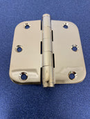 Deltana CSB35R5-R 3-1/2 x 3-1/2 Ball Bearing Square Corner Full Mortise Hinge - Pair - Lifetime Brass