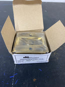 Deltana SDL25U5 2-3/4" x 2-1/2" Solid Brass Sliding Pocket Door Privacy Lock - Antique Brass