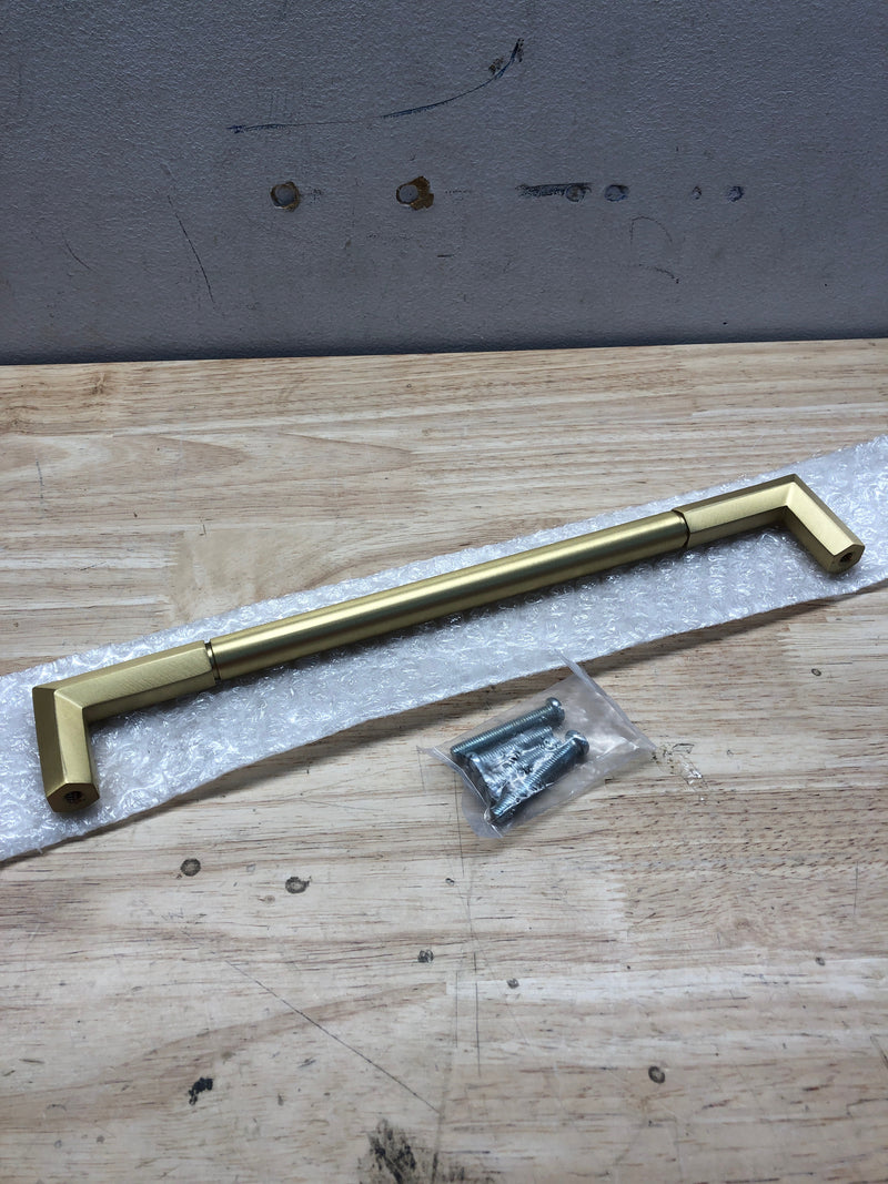 Signature Hardware 450296 12" Lunata Solid Brass Appliance Pull - Satin Brass