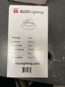 Elco EL415CT5BB 4" Integrated LED Reflector Recessed Trim - 8550 Lumens 5000 Kelvin - Black