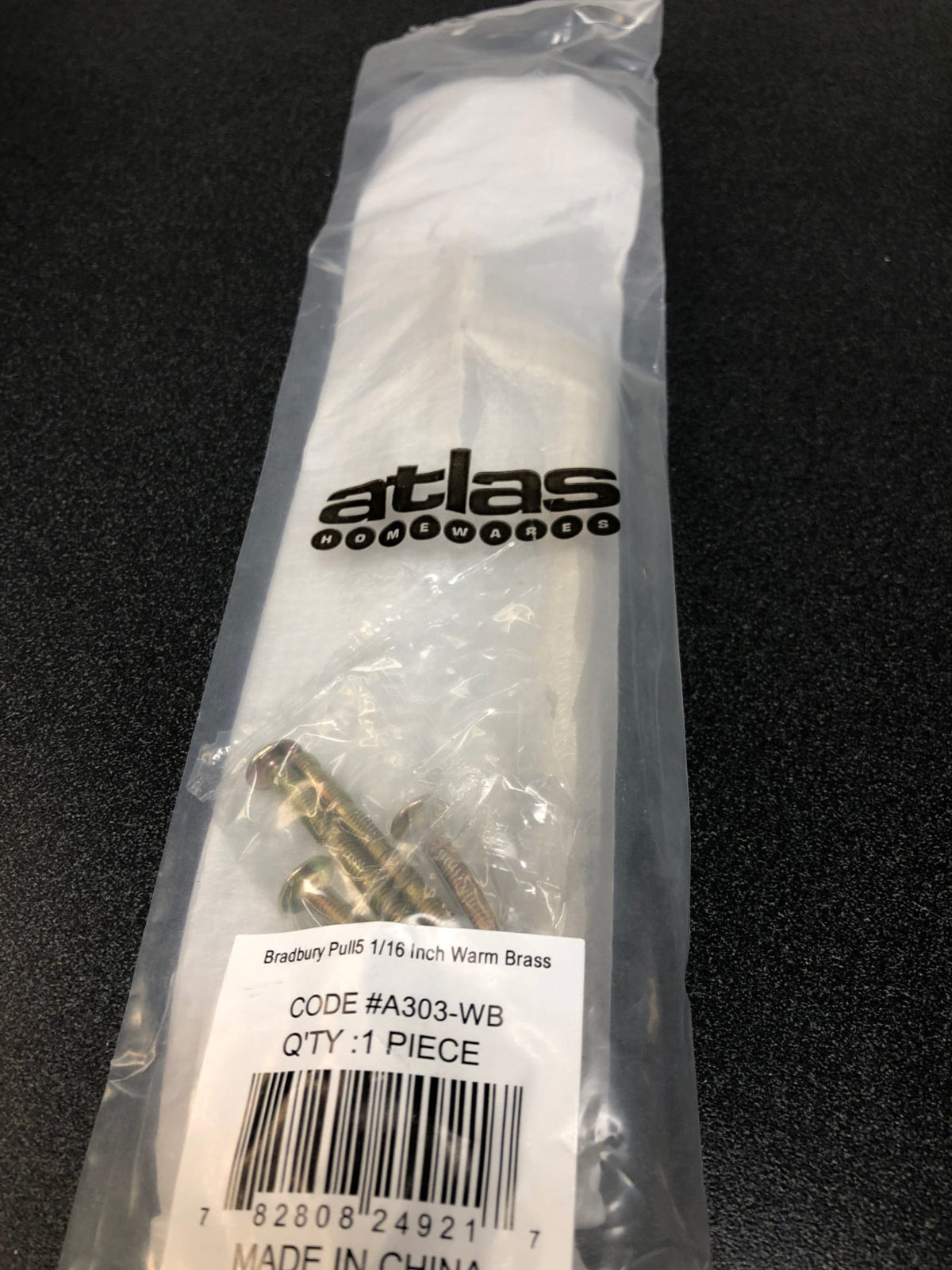 Atlas Homewares A303-WB Bradbury 5 Inch Center to Center Handle Cabinet Pull - Warm Brass