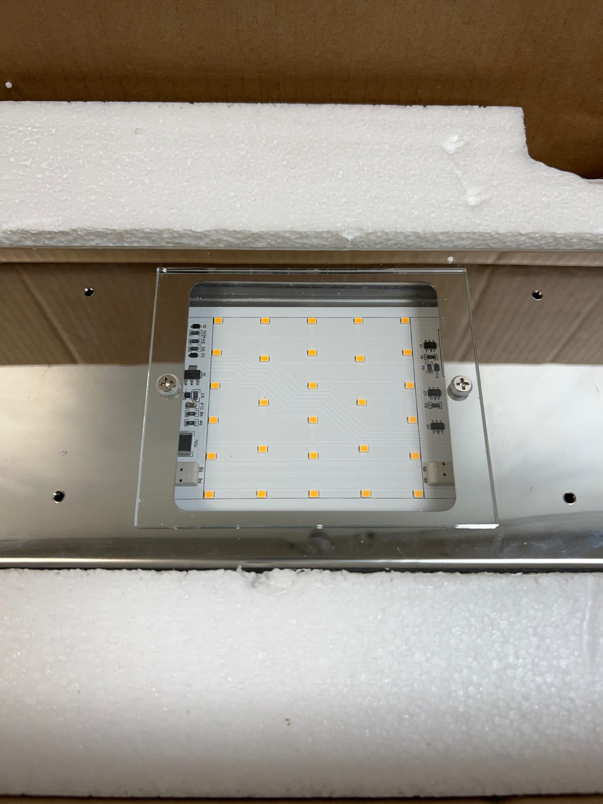 Kovacs P5284-077-L Forest Ice 4 Light 38-1/2" Wide Integrated LED Vanity Light - Chrome