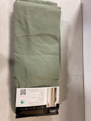 Town & Country Luxe Davos Solid Linen Texture Indoor Curtains, 100% Blackout with Energy Efficient Lining, Back Tab/Rod Pocket Top, 2-Pack Set, Sage Green, 50"x108"