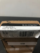 Baldwin 4" x 4" Solid Brass 5/8" Radius Corner Plain Bearing Mortise Hinge - Single Hinge