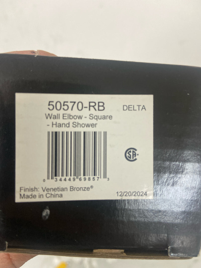 Delta 50570-RB Square Wall Elbow for Hand Shower in Venetian Bronze