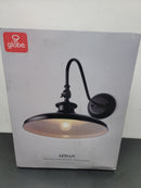 Globe Electric 44095 Aedan Single Light 13" Wide Wall Sconce with Gooseneck Arm and Swivel Head - Black