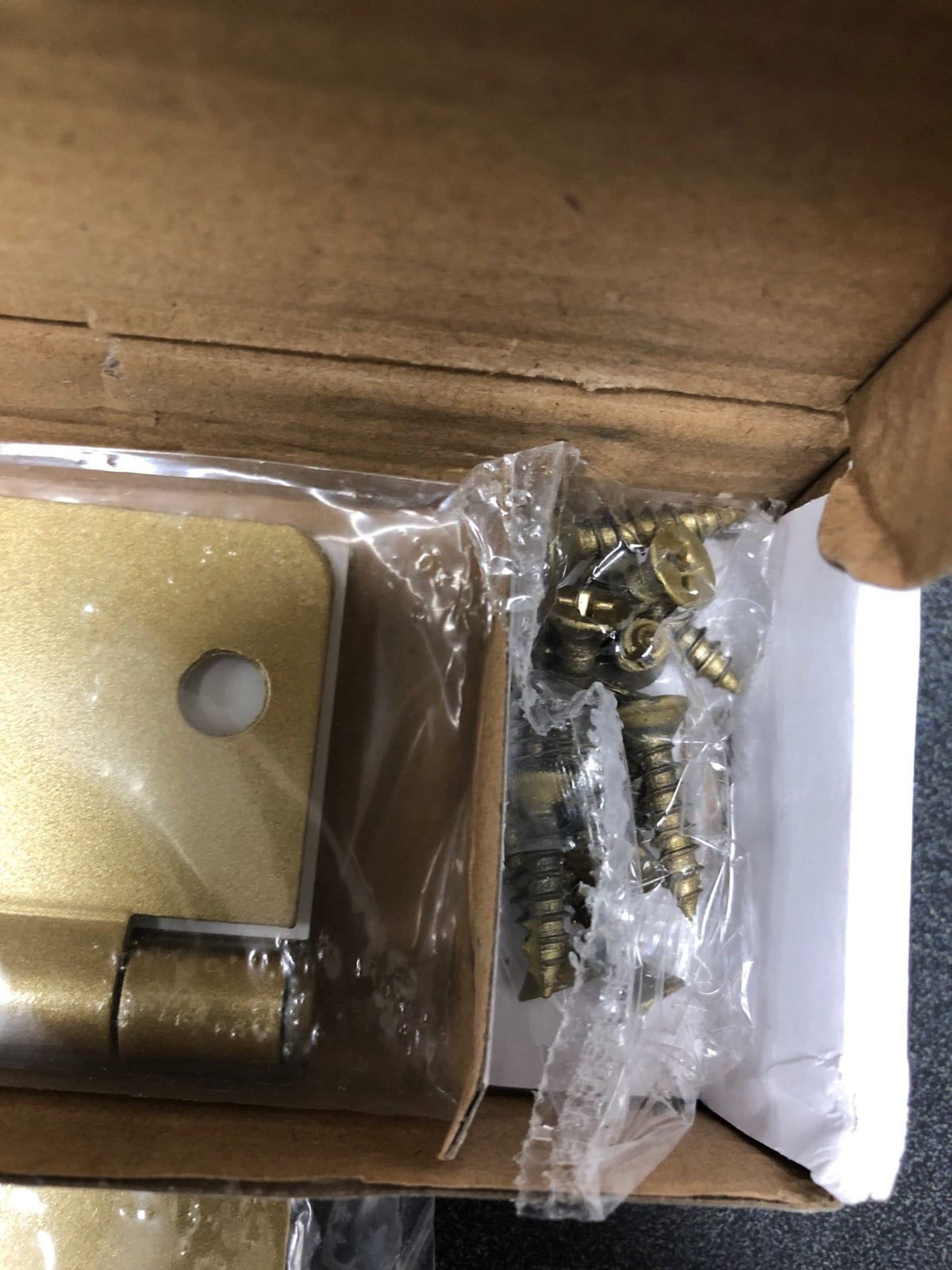 Emtek 9100 Steel Hinges (Pair) - SD - 1/4" Radius Corner - 3 1/2" x 3 1/2" - 910234 - Satin Brass (US4)