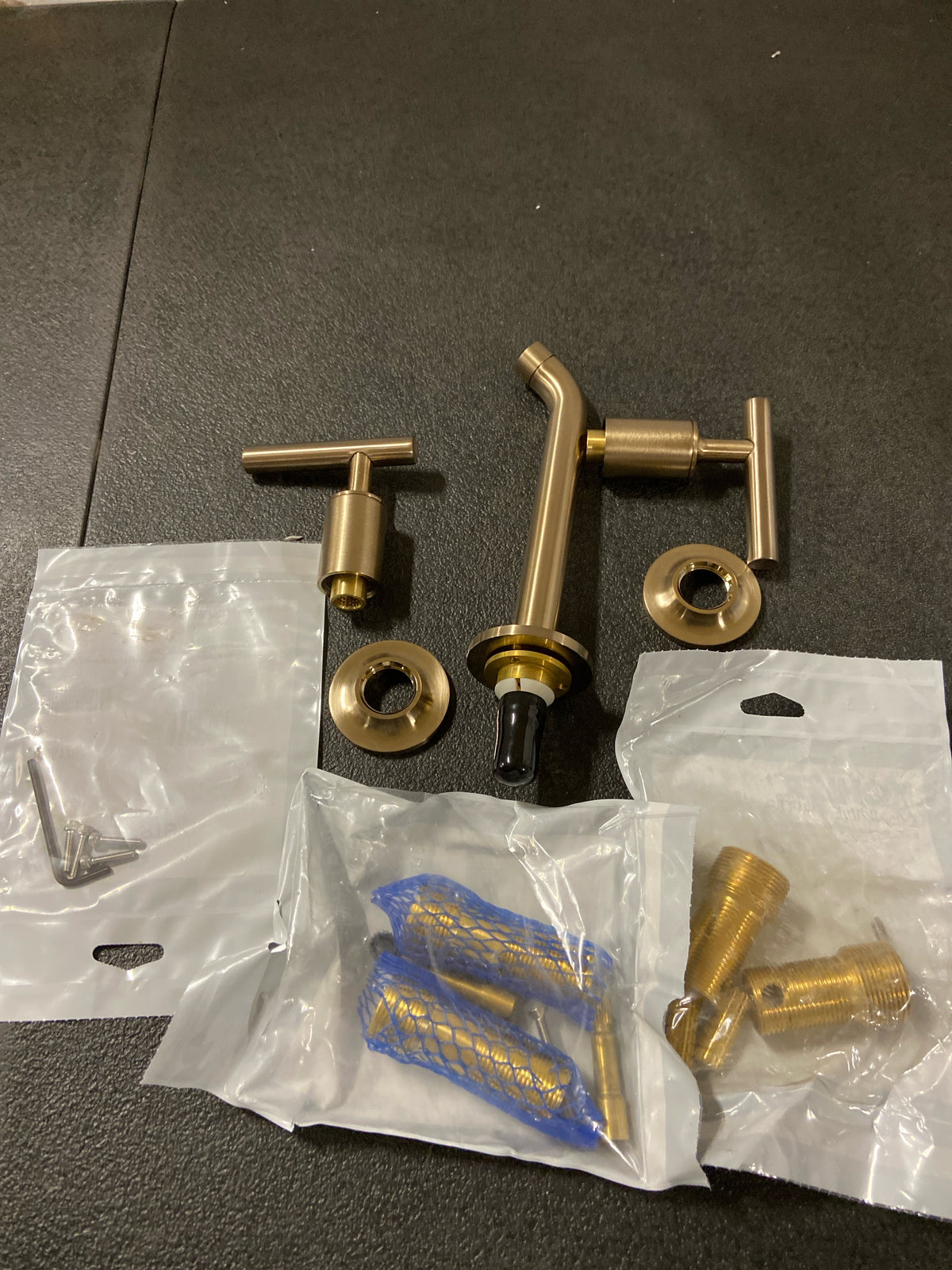 Kohler K-T14413-4-BV Purist 1.2 GPM Wall Mounted Widespread Bathroom Faucet - Brushed Bronze