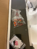 Pudo CeilingFanLights17-52WH-W1367P228998 52 in. Integrated LED Indoor Black Ceiling Fan Lighting with 4 Blades