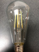 Feit electric 8 pack 60w daylight 5000k clear glass st19 dimmable led bulbs