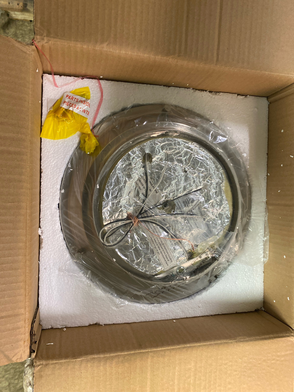 Golden Lighting 9808-FM PW Seaport 2 Light 12" Wide Flush Mount Bowl Ceiling Fixture - Pewter