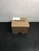 Emtek 8565FB Rustic Modern Rectangular One Sided Deadbolt from the Sandcast Bronze Collection - Flat Black Bronze