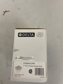 Delta Faucet 4 Inch Tile-In Square Shower Floor Drain Polished Nickel, Shower Drain Kit, Square Shower Drain, Chrome Shower Drain, Shower Floor Drain, Polished Nickel DT062412-PN