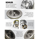Kohler Duostrainer 3-1/2" Basket Strainers