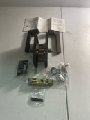 Baldwin PVSQUCFR190 Square Privacy Door Lever Set with 5 Inch Rectangle Rose from the Reserve Collection - Satin Black