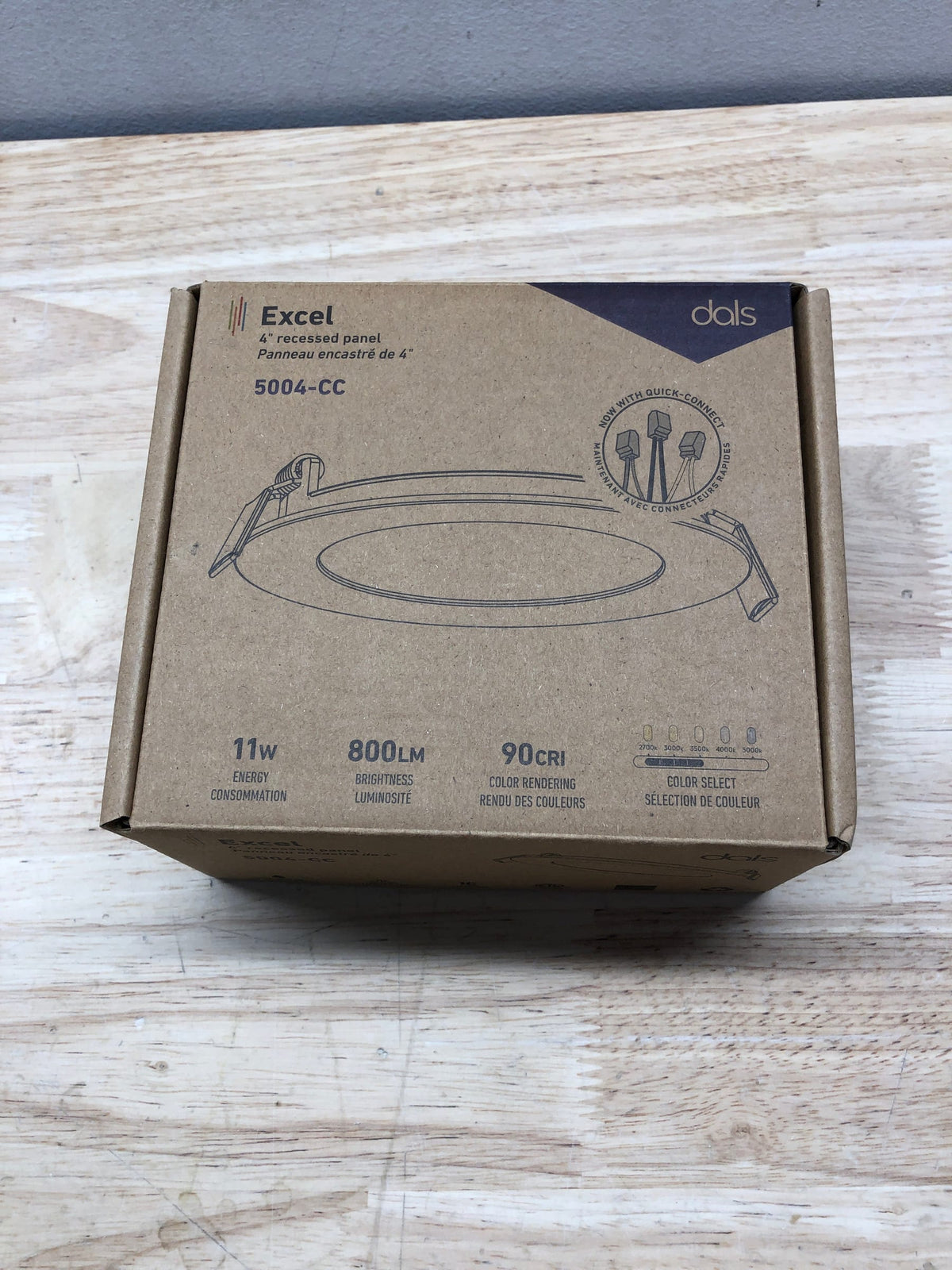 DALS Lighting 5004-CC-WH 4" LED Canless Recessed Fixture - Color Temperature Adjustable - White