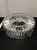 Antoine HY-8222-36G 36 in. Integrated LED Indoor Gold Crystal Chandelier Retractable Blades Ceiling Fan with Light and Remote