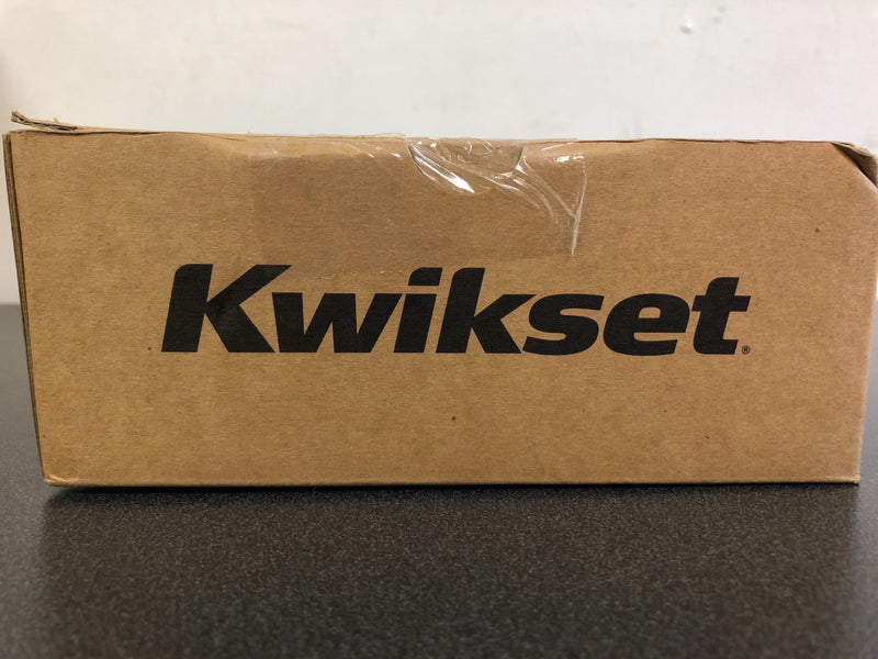 Kwikset Halifax Square Matte Black Hall/Closet Passage Door Lever