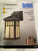 Westinghouse 6732800 Burnham 1-Light Oil Rubbed Bronze Outdoor Wall-Mount Lantern Sconce