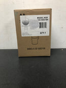 Bel air lighting LED-50021 BK Compact 8 in. Black Integrated LED Outdoor Wall Light Cylinder Sconce with Clear Glass