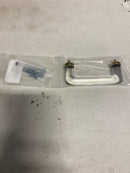 Emtek 86725US7 Modern Glass 4 Inch Center to Center Handle Cabinet Pull - French Antique