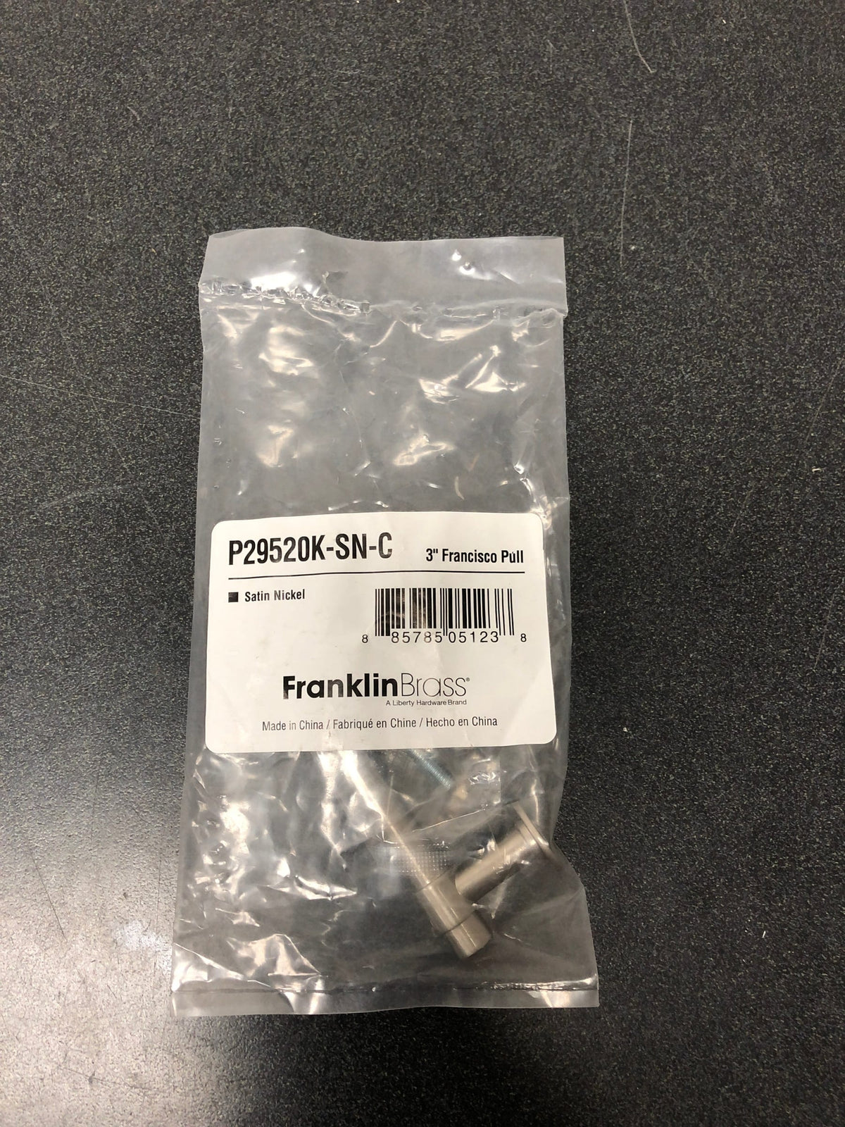 Franklin Brass FBA_P29520K-SN-C P29520K-SN-C Satin Nickel 3-Inch Francisco Kitchen or Furniture Cabinet Hardware Drawer Handle Pull, Single