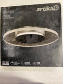 Artika Modern Black Flush Mount LED Ceiling Light Fixture, Kitchen, Bedroom, Hallway