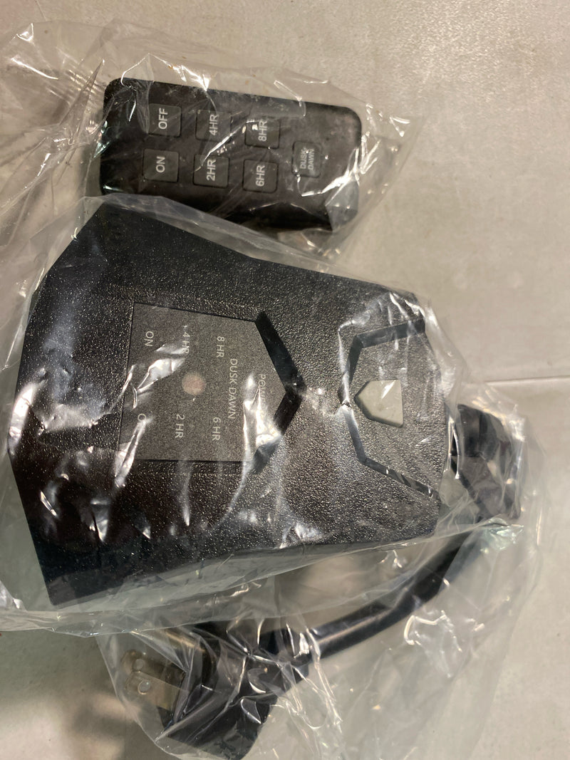 Defiant 79537-T1 Outdoor Digital 3-Outlet Light Sensing Timer Lighting Control with Remote