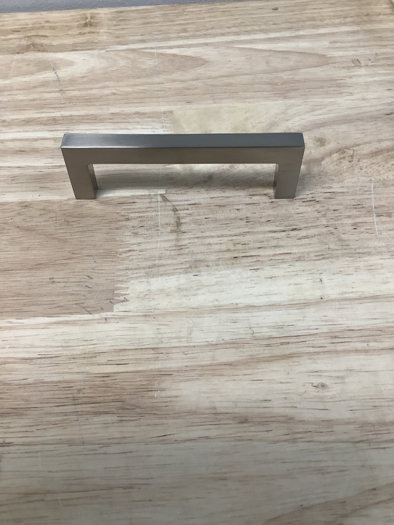 Top Knobs M1161 Square 3-3/4 Inch Center to Center Handle Cabinet Pull from the Asbury Collection - Brushed Satin Nickel