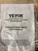 Vevor SD15T240CR2MM8SYBV0 15 Ton Hydraulic Knockout Punch Driver Kit Hole Tool 1/2 in. - 4 in. with 10 Dies