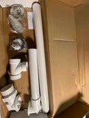 Kohler K-7213-2MB Clearflo 1-1/2" Tub Drain Kit - with Overflow and PVC - Vibrant Brushed Moderne Brass