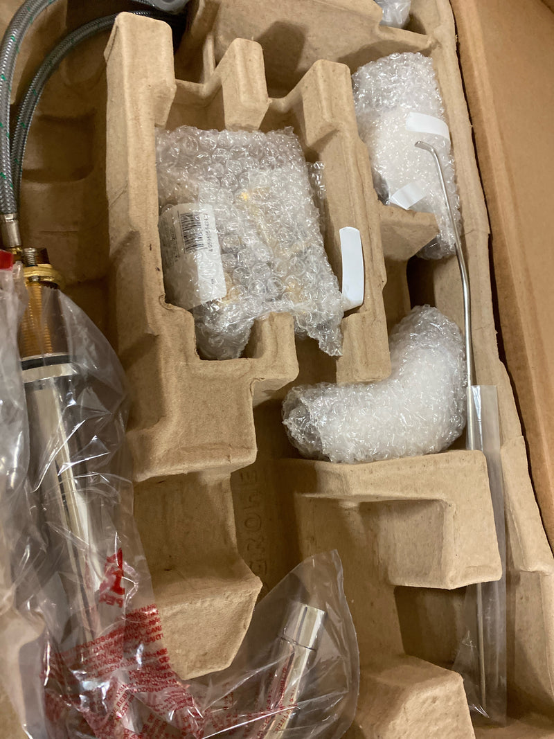 hansgrohe Logis Modern Low Flow Water Saving 2-Handle 3 9-inch Tall Bathroom Sink Faucet in Chrome, 71533001