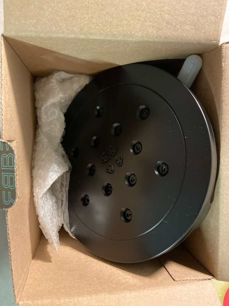 Brizo 87435-BLSL Litze 1.75 GPM Multi Function Shower Head - Matte Black / Luxe Steel