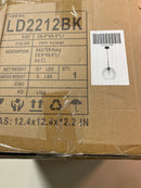 Living District Baxter 1 Light Pendant, Black/Clear, 9.8" - LD2212BK