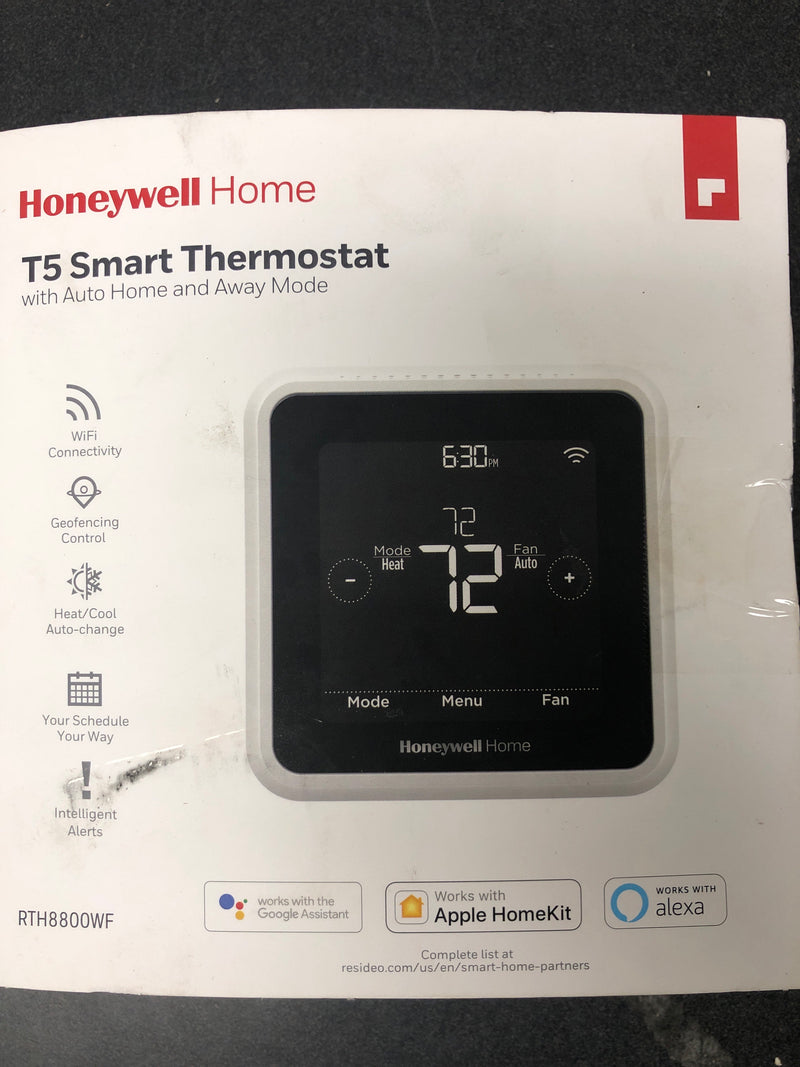 Honeywell home RTH8800WF2022 T5 7-Day Smart Wi-Fi Programmable Thermostat with Geofence Technology