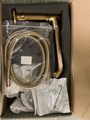 Brizo T67476-GLLHP Invari Deck Mounted Roman Tub Filler with Built-In Diverter - Includes Hand Shower, Less Handles and Rough-In - Luxe Gold