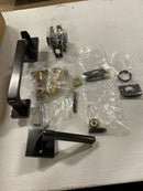 Emtek 4820US10B LH Helios Baden Solid Brass Sectional Single Cylinder Keyed Entry Handleset - Oil Rubbed Bronze
