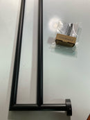 WS Bath Collections Baketo 5214.22 Baketo 23-5/8" Towel Bar - Matte Black