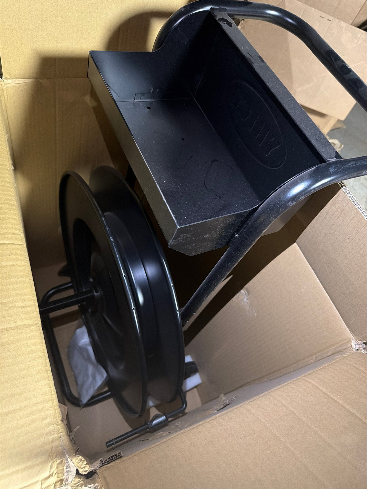 IDL Packaging Strapping Cart & Dispenser for Steel Strapping, 16" x 3" Core