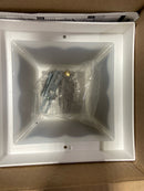 Progress Lighting P5744-30 Ceiling Mount Series 8-1/4" Single-Light Polypropylene Outdoor Flush Mount Ceiling Fixture with One-Piece White Acrylic Diffuser - White