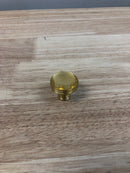 Belwith Keeler B076304GF-BGB Chrysalis 1-3/16 Inch Modern Glam Cut Glass Geometric Cabinet Knob / Drawer Knob with Wire Wrap Inspired Accent - Brushed Golden Brass With Frosted Glass