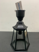 Kichler 9956BK Madison Single Light 10" Wide Outdoor Post Light with Clear Beveled Glass Panels - Black