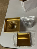 Signature Hardware SH4394079BG 4" Tile-In Square Shower Drain - Brushed Gold