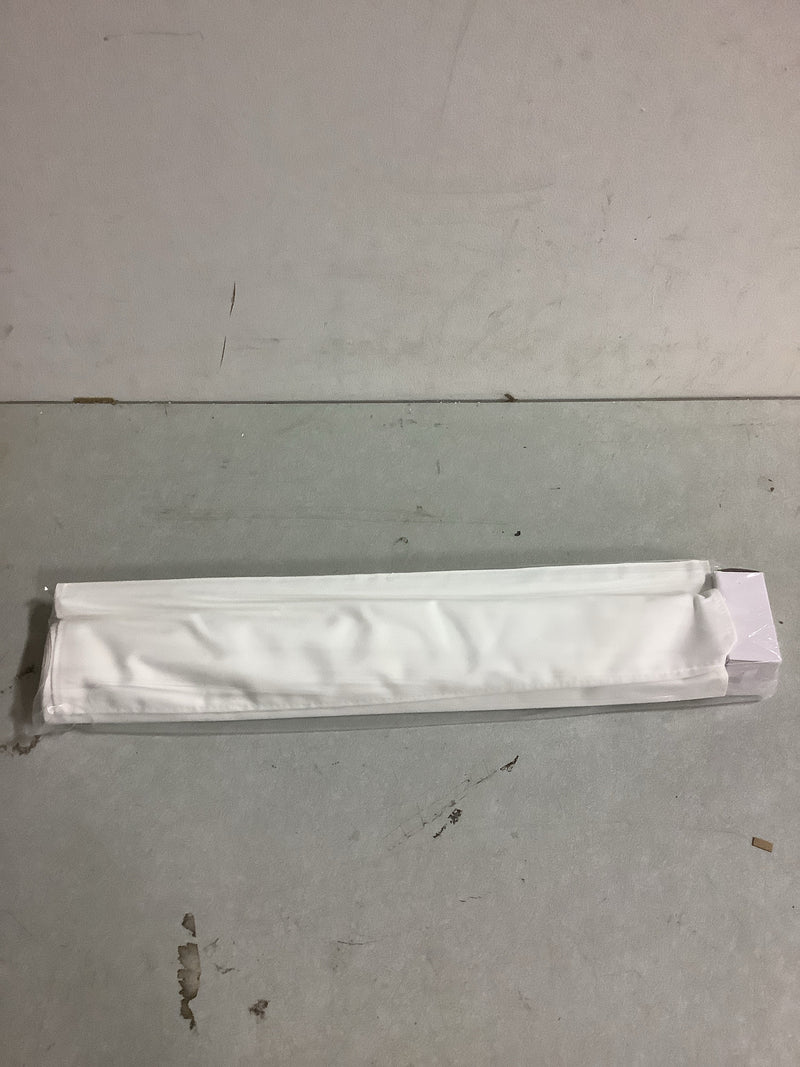 Perfect lift window treatment 3SWT230640 White Cordless Room Darkening Poly/Cotton Classic Roman Shade 23 in. W x 64 in. L