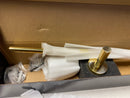 Alno A8320-30-PB/NL Contemporary I - 30" Wide Solid Brass Bathroom Single Rod Towel Bar - Unlacquered Brass