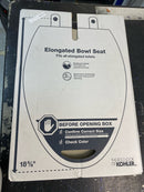 Kohler K-4636-RL-G9 Cachet Elongated Closed-Front Toilet Seat with Soft Close and Quick Release - Sandbar