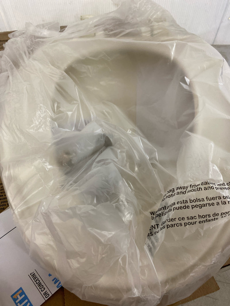 Bemis 7300SLEC 006 Elongated Closed-Front Toilet Seat and Lid Quick Release - Bone