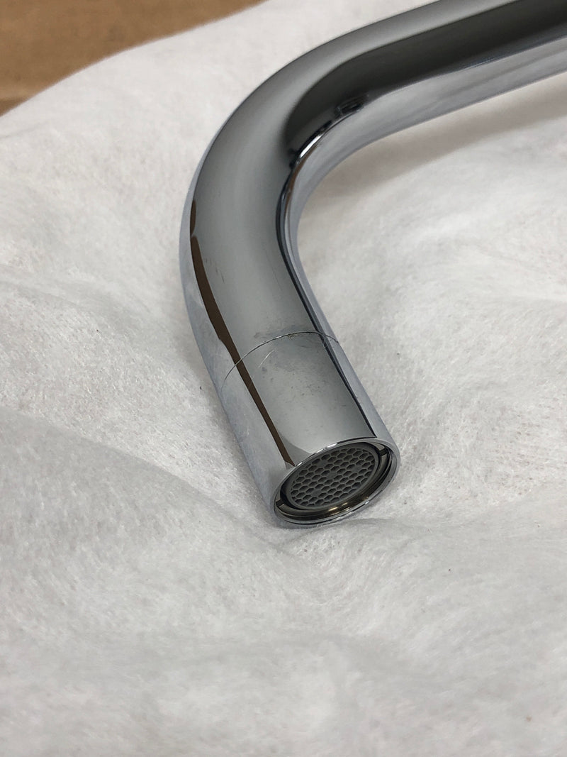 Kohler K-13472-CP Gooseneck Single-Hole Touchless DC-Powered Commercial Faucet with Insight Technology and Temperature Mixer - Polished Chrome