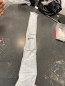 Alno A2903-12-MN/MB Vita Bella 12" Center to Center Modern Knurled Large Cabinet Bar Handle / Drawer Bar Pull with "L" Posts - Matte Nickel / Matte Black