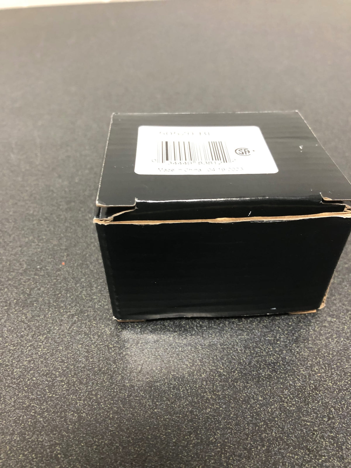 Delta 50570-BL Square Wall Supply Elbow for Hand Shower Hose Connection - Matte Black
